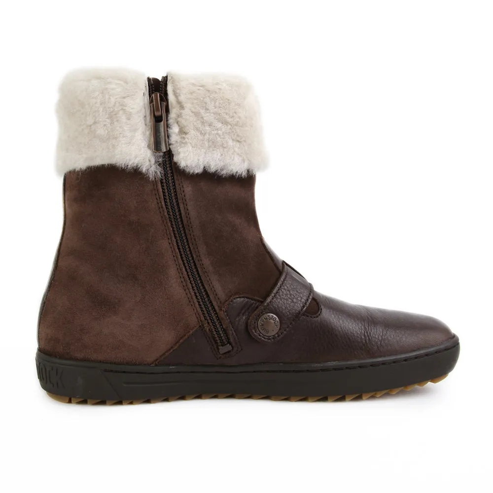 Birkenstock Stirling Ladies NL VL FUR Dark Brown