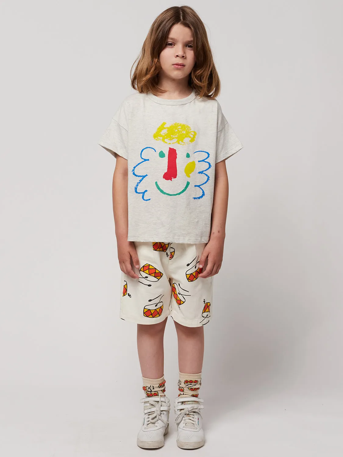 Bobo Choses Shorts Play The Drum Ivory