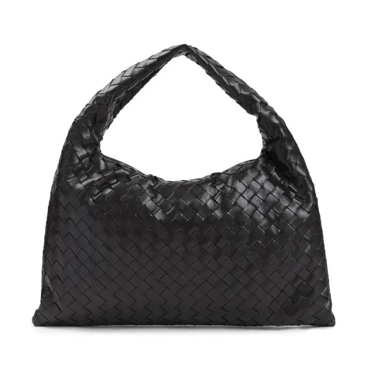   Bottega Veneta  Leather Small Hop Bag Black  Hobo Bag 