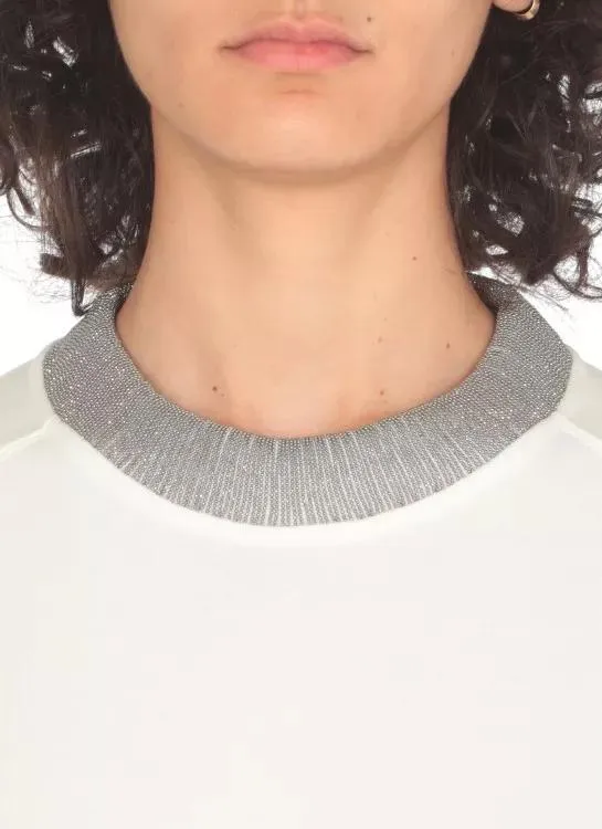   Brunello Cucinelli  Sweatshirt With Jewel White