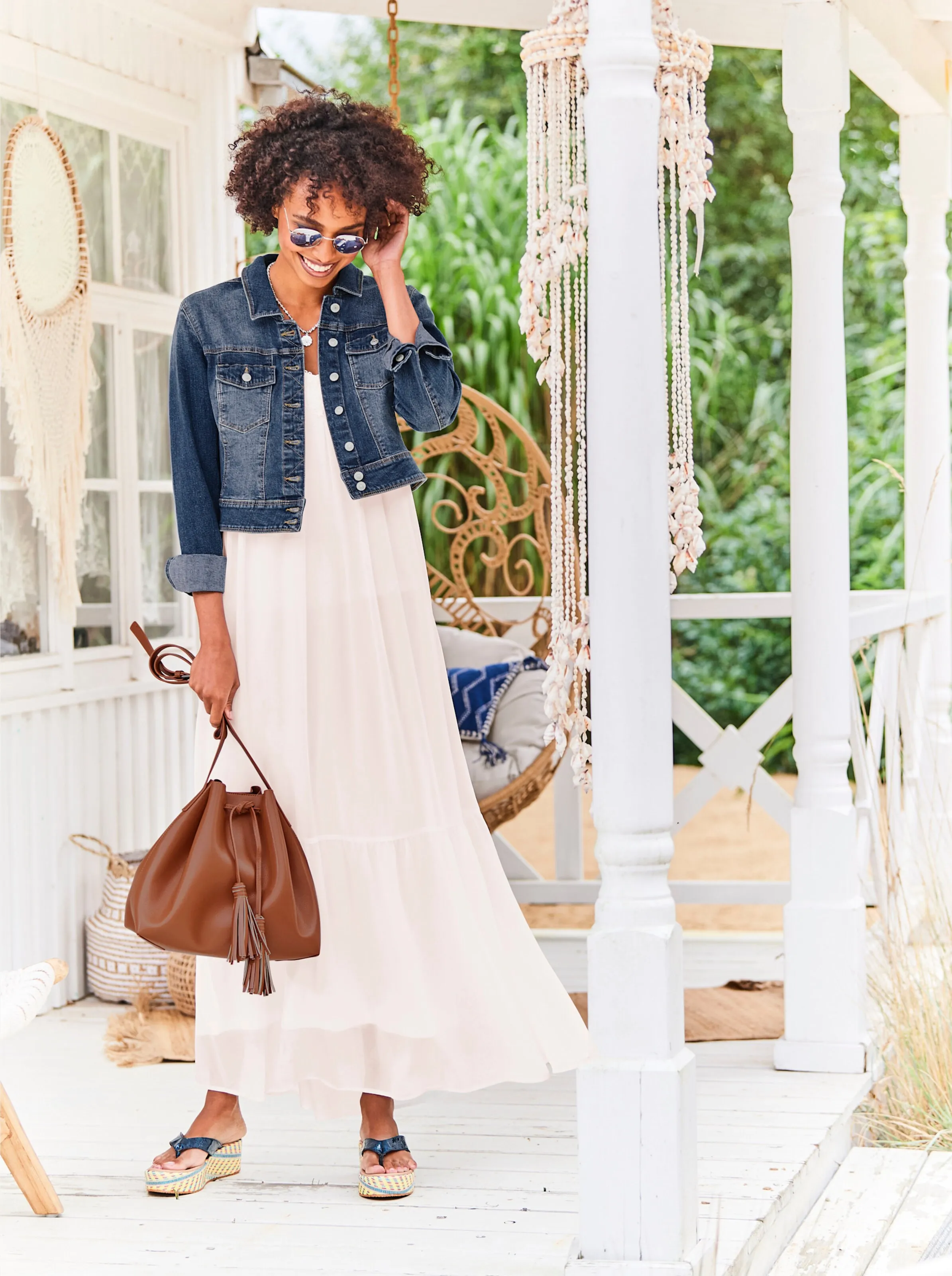 heine Jeans-Jacke in blue-bleached