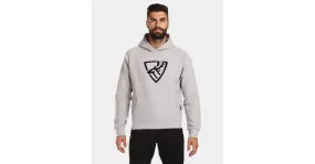 Herren-Baumwoll-Sweatshirt Kilpi FJELA-M hellgrau 3XL