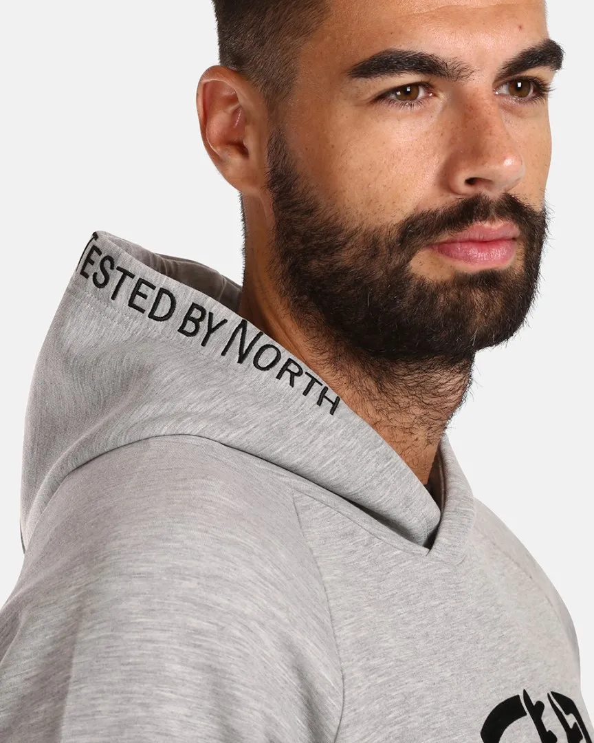 Herren-Baumwoll-Sweatshirt Kilpi FJELA-M hellgrau 3XL