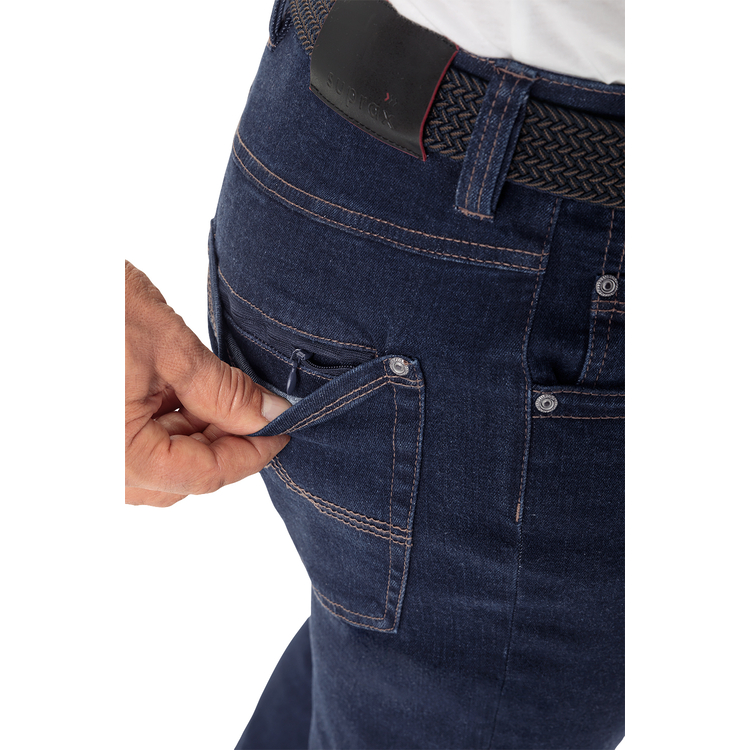 Herren Superstretch-Jeans mit Gürtel