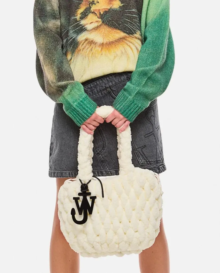   J.W.Anderson  Small Blanket Shopper Crochet Bag Neutrals  Tote 
