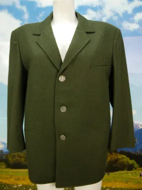 jäger grün kurze Ärmel Janker hochwertig Loden Trachtenjacke Jacke Gr.25/50