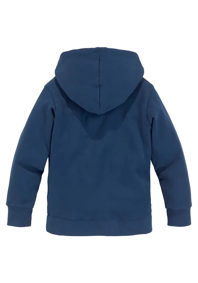 KIDSWORLD Kapuzensweatshirt »mit tollem Dino aus Wendepailletten«, Langarm, Basic-Passform, bedruckt, aus Baumwolle