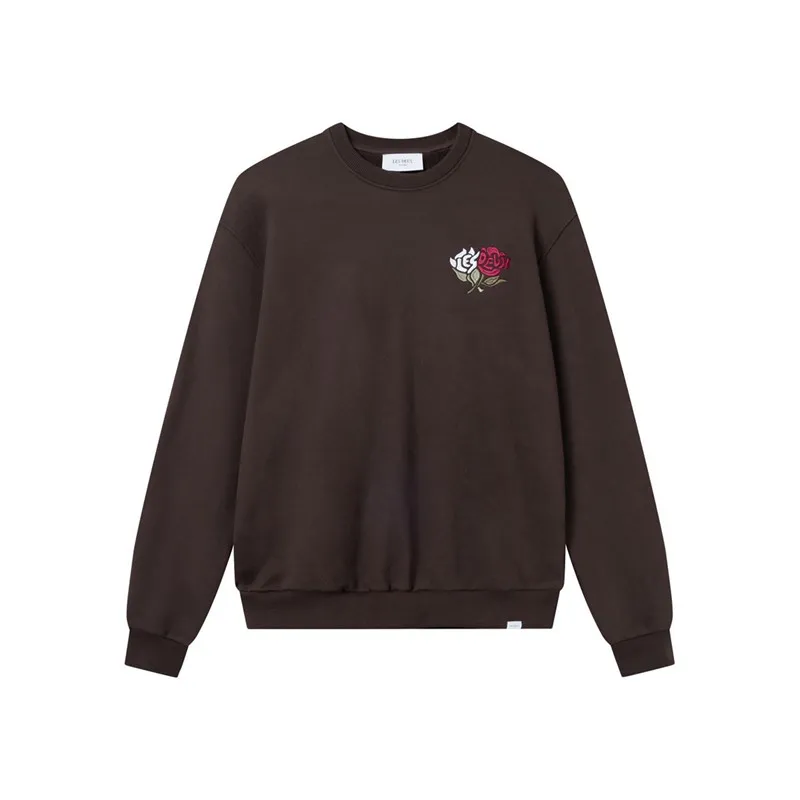 Les Deux Herren Felipe Sweatshirt Kaffeebraun