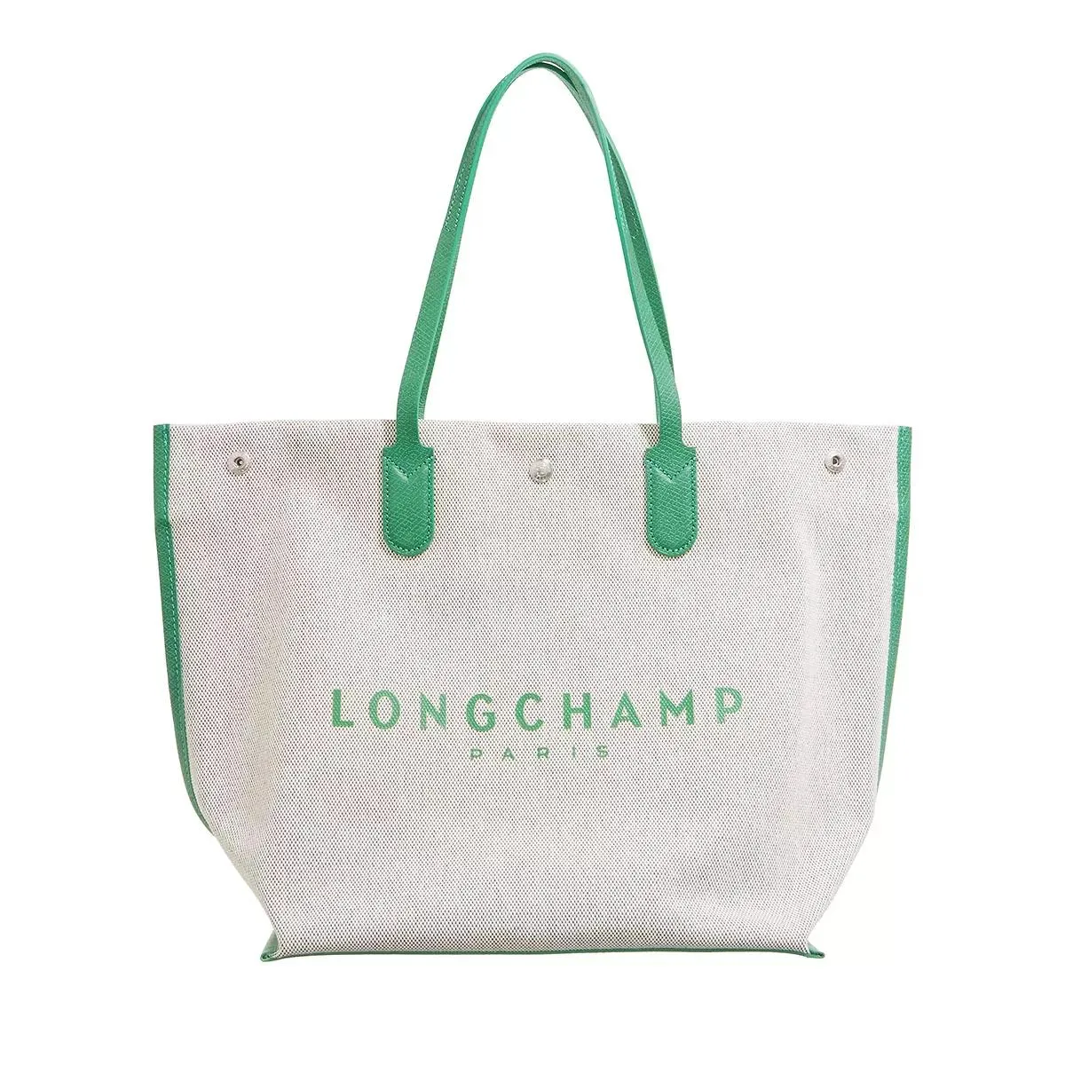   Longchamp  Essential Toile Tote Bag L Green  Shopper 