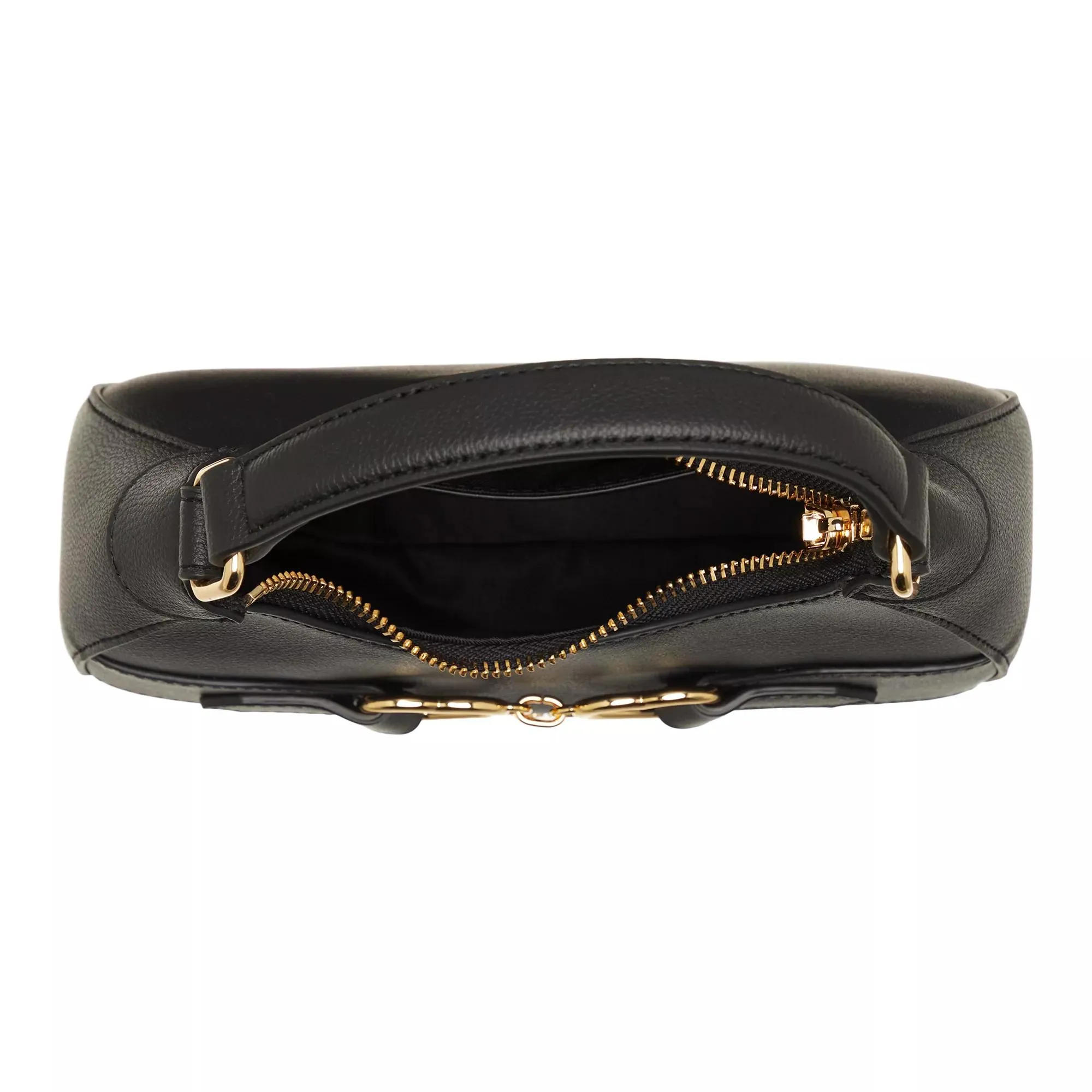   Love Moschino  Double Heart Mini Hobo Black  Hobo Bag 