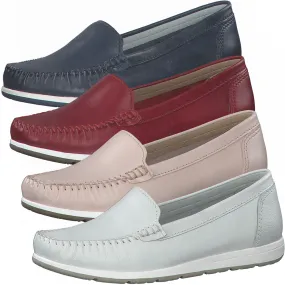 MARCO TOZZI Damen Leder Ballerinas Keilabsatz Slipper 2-24600-28