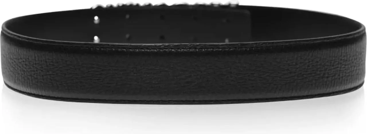   Moschino  Logo Plaque Belt schwarz  Gürtel 