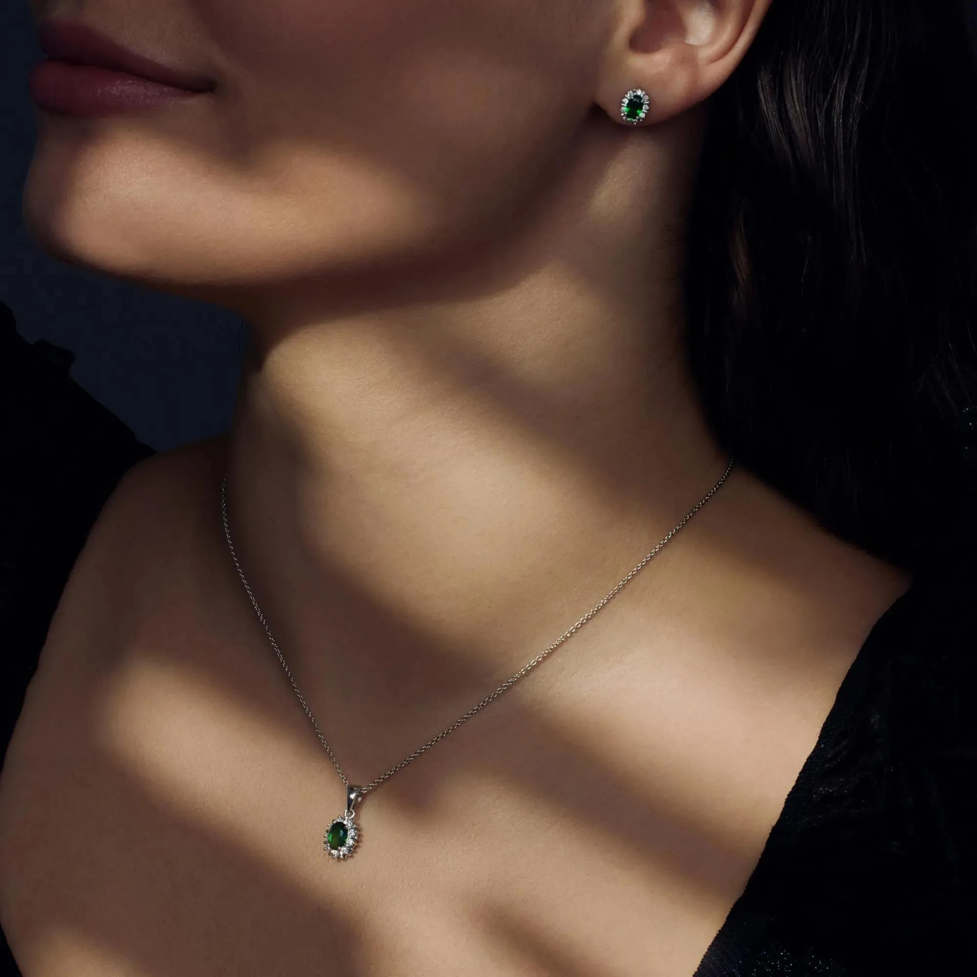   Parte Di Me  Parte Di Me Sorprendimi damen Geschenkset Silber P Grün  Mittellange Halskette 
