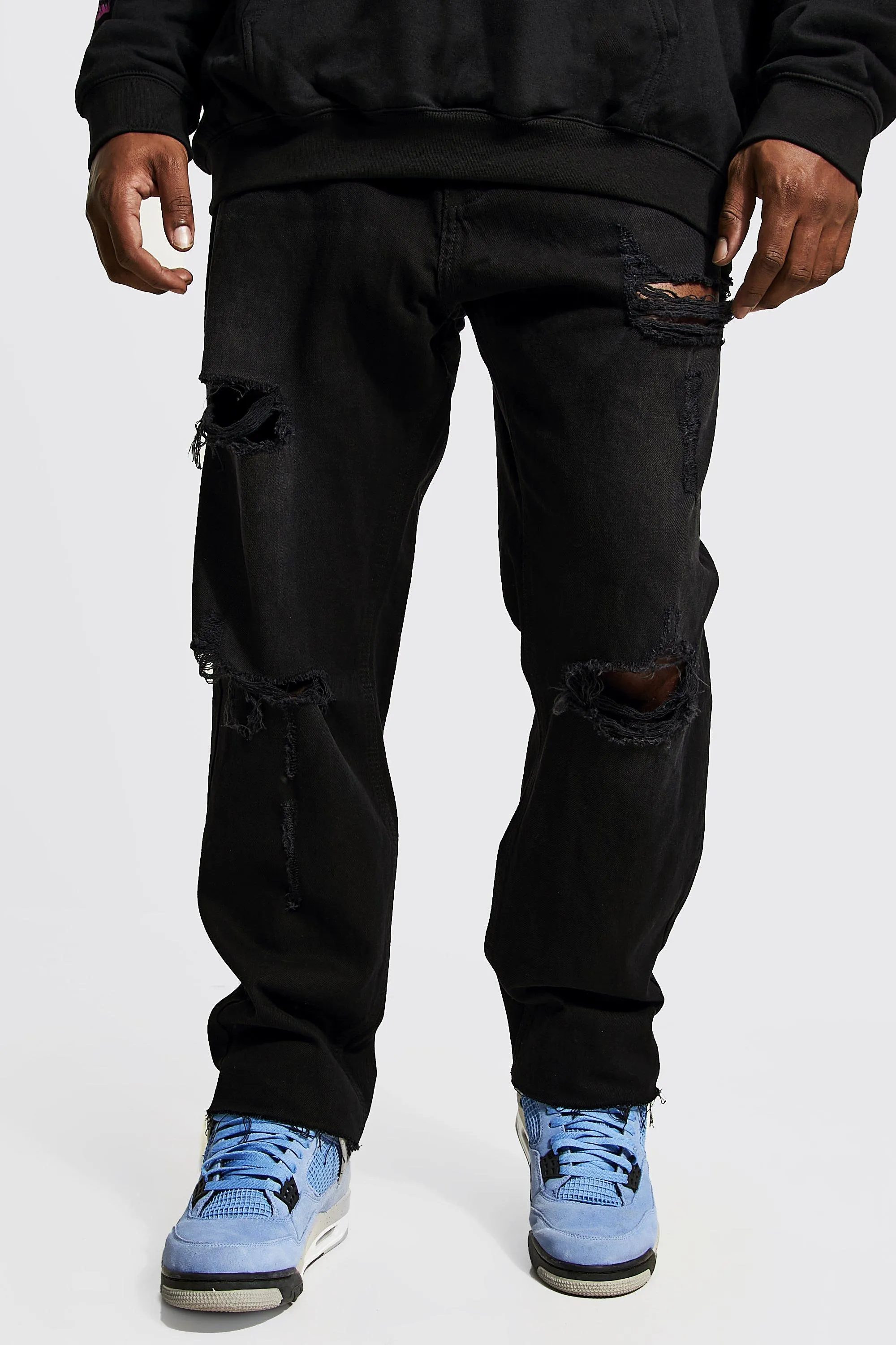 Plus zerrissen Slim-Fit Jeans