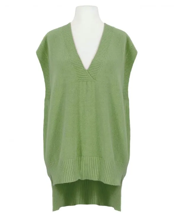 Pullunder V-Ausschnitt für Damen in  helloliv von Made in Italy