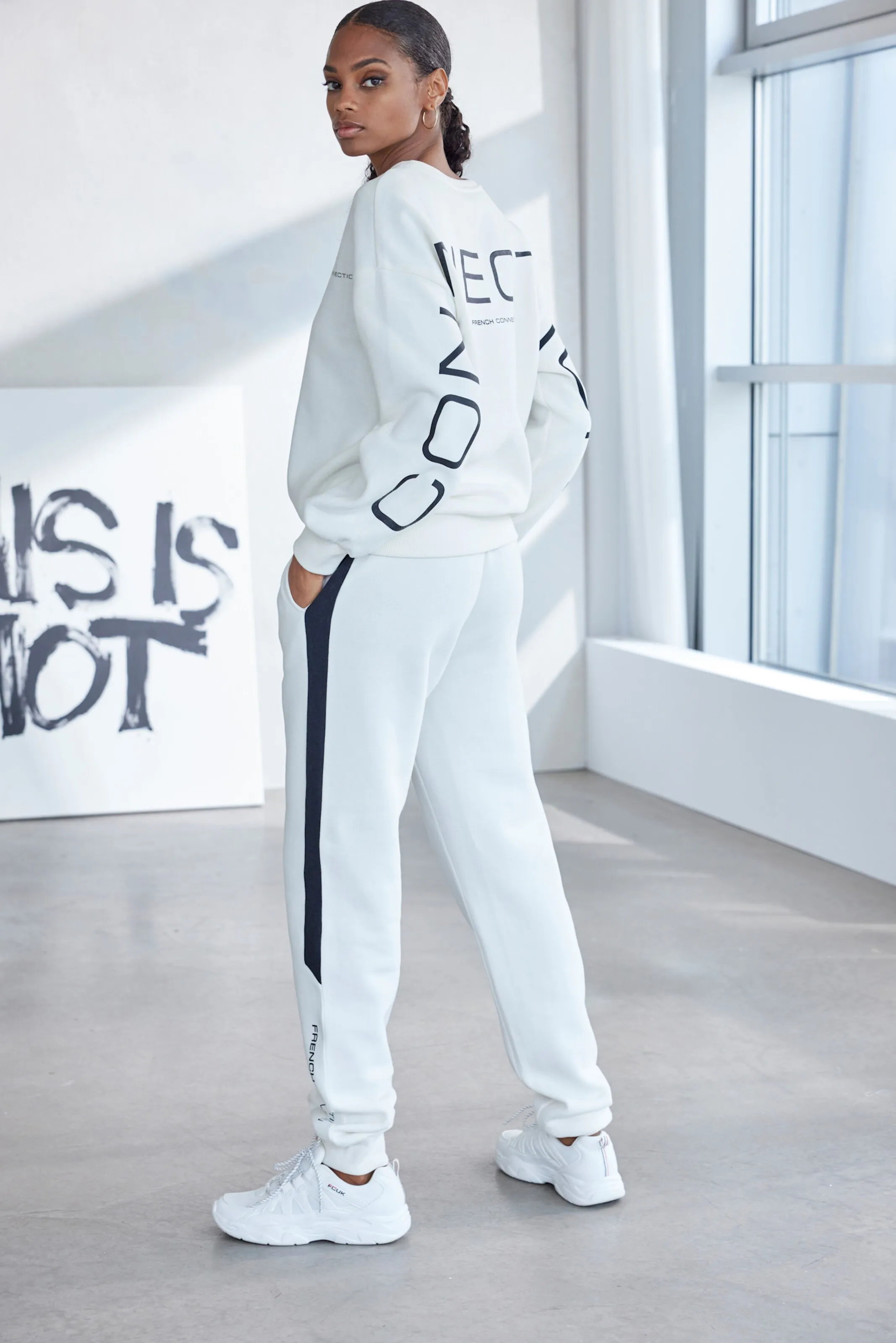 Sweathose in off-white