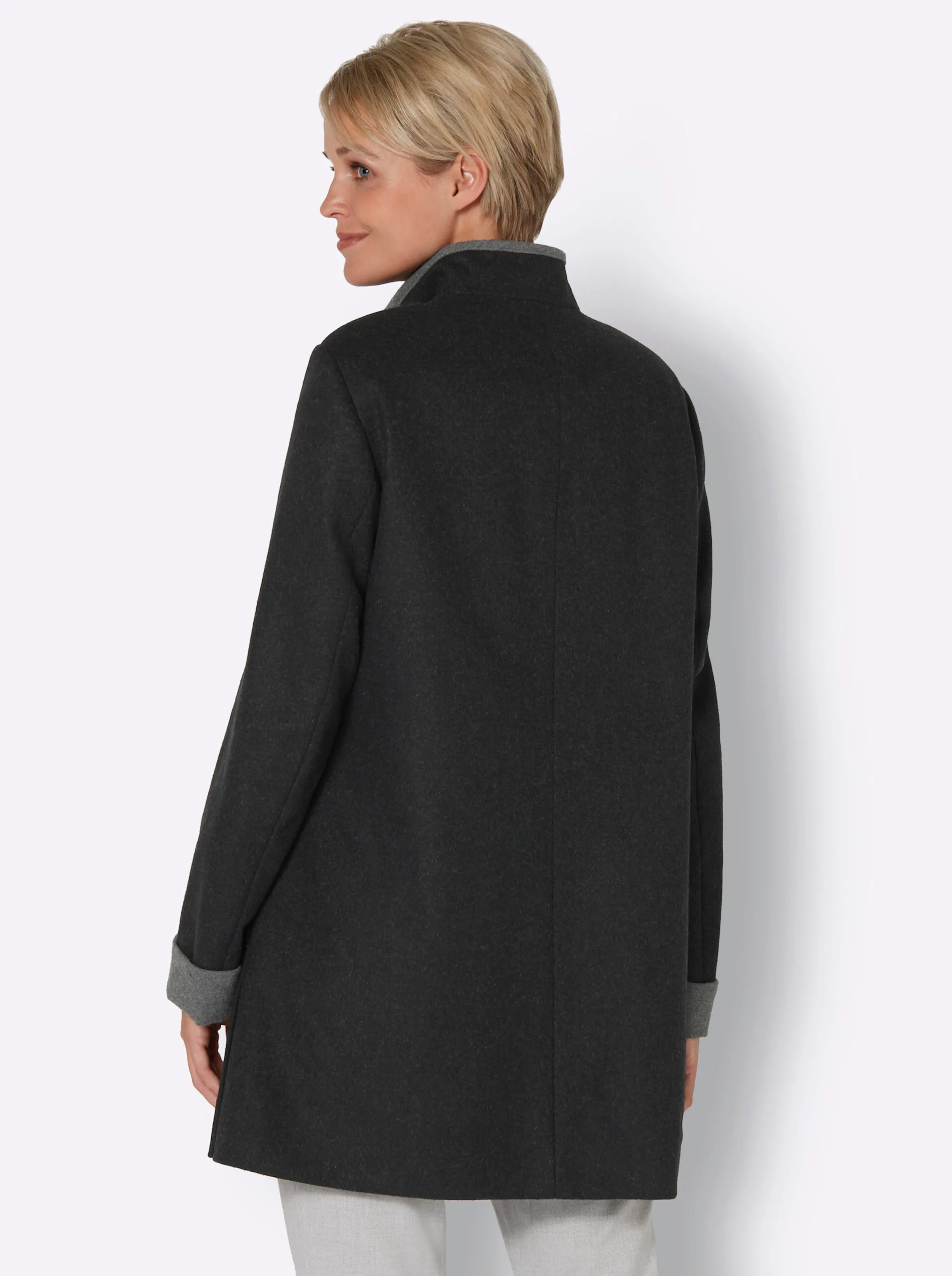 Wolljacke in graphit