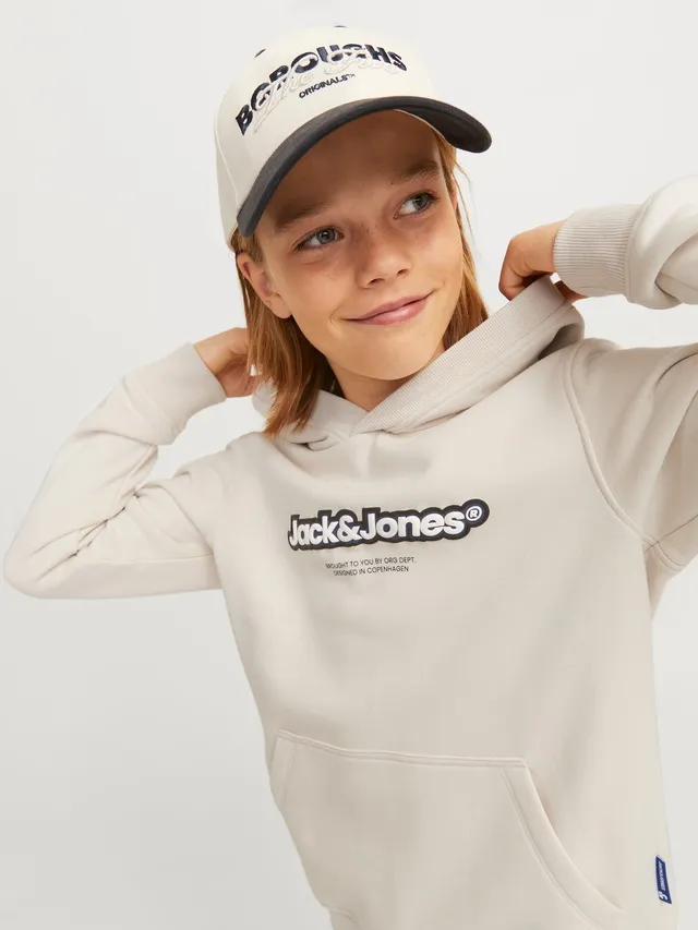 ✵ Jack & Jones Junior Kapuzensweatshirt »JORVESTERBRO NEWTON BRNDG SWEAT BF JNR« günstig bestellen | Jelmoli-Versand